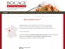 Tablet Screenshot of bocagerestauration.fr